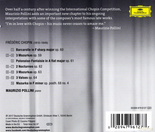 Maurizio Pollini: Chopin Late Works [CD]
