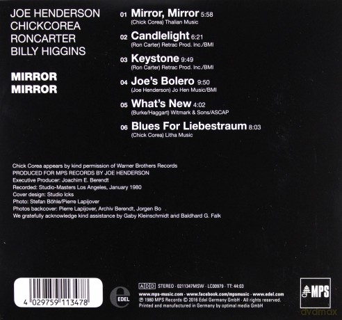 Joe Henderson: Mirror, Mirror [CD]
