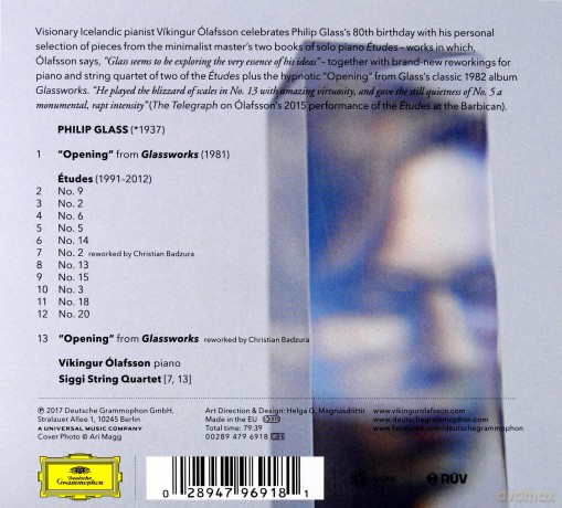 Vikingur Olafsson: Philip Glass Piano Works [CD]