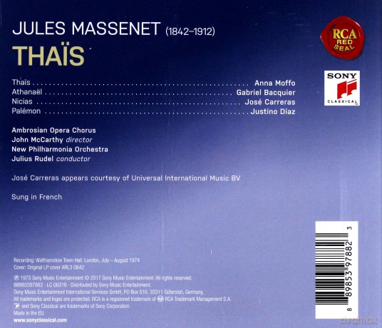 Julius Rudel: Massenet: Thas [2CD]