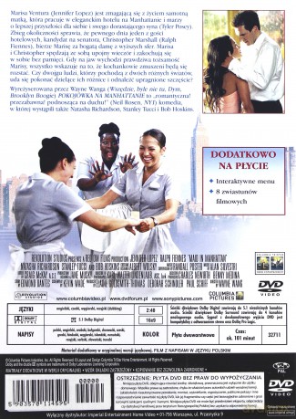 Pokojówka na Manhattanie [DVD]