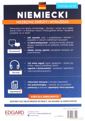 Niemiecki. Niezbędne zwroty i wyrażenia - Eliza Chabros [KSIĄŻKA]