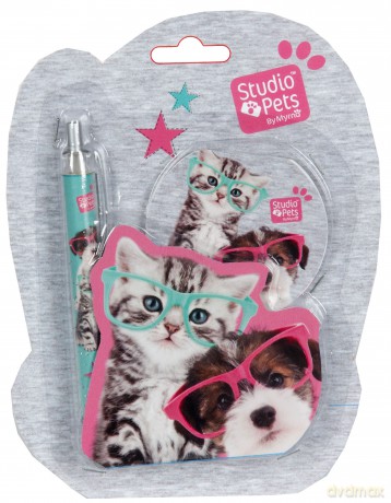 Notes z długopisem studio pets