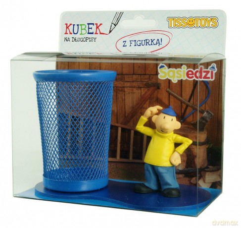 Przybornik biurkowy z figurką pat (sąsiedzi)