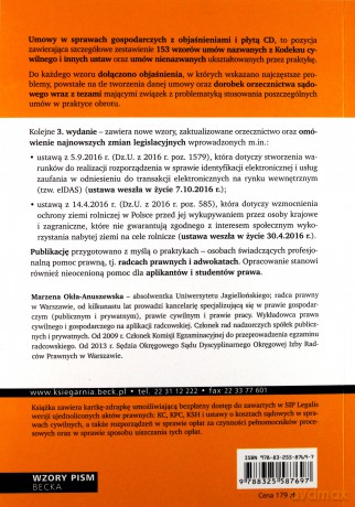 Umowy w sprawach gospodarczych - Marzena Okła-Anuszewska [KSIĄŻKA]+[CD]