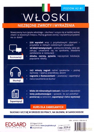 Włoski. Niezbędne zwroty i wyrażenia - Magdalena Szwaj [KSIĄŻKA]