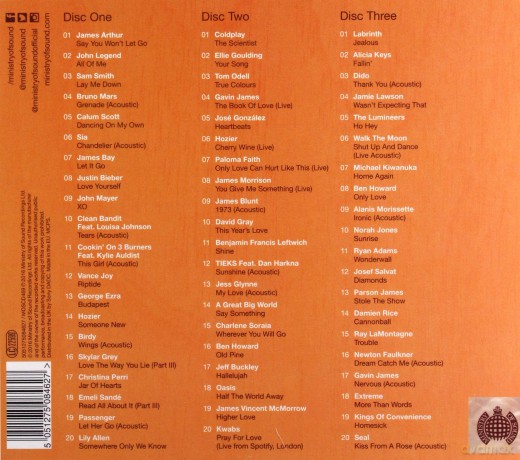 Ministry of Sound: Anthems Acoustic [3CD]