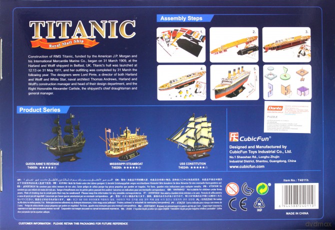 PUZZLE 3D Titanic Duży [PUZZLE]