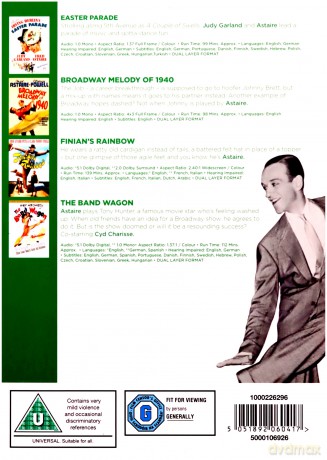 The Fred Astaire Collection of 1940: Easter Parade / Broadway Melody of 1940 / Finian's Rainbow / The Band Wagon [4DVD]