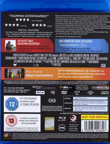 Unstoppable (Niepowstrzymany) [Blu-Ray]+[DVD]