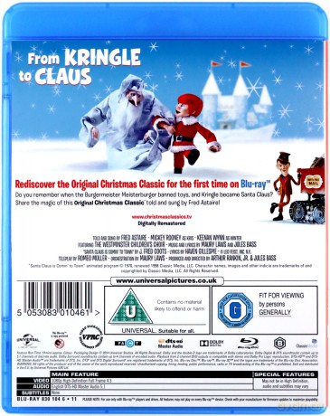 Santa Claus is Comin' to Town [Blu-Ray]