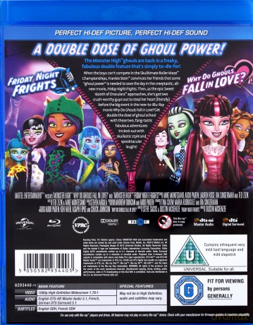 Monster High: Friday Night Frights / Why Do Ghouls Fall In Love? [Blu-Ray]