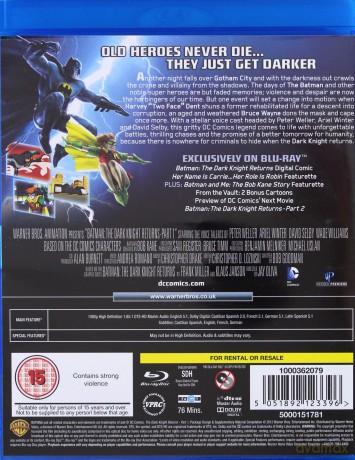 Batman: The Dark Knight Returns Part 1 (Batman DCU: Mroczny rycerz - Powrót, część 1) [Blu-Ray]