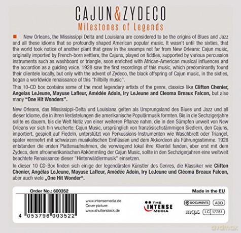 Cajun&Zydeco: Milestones Of Legends [10CD]