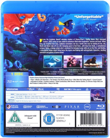 Finding Dory (Gdzie jest Dory?) (Disney) [Blu-Ray]