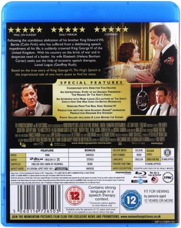 The King's Speech [Blu-Ray]