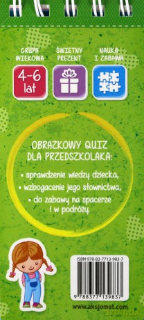 Quiz bystrego przedszkolaka - Opracowanie zbiorowe [KSIĄŻKA]