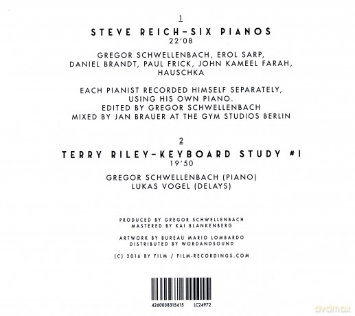 Steve Reich: Six Pianos [CD]