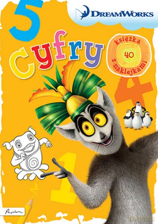 Cyfry. Książka z naklejkami Dreamworks [KSIĄŻKA]