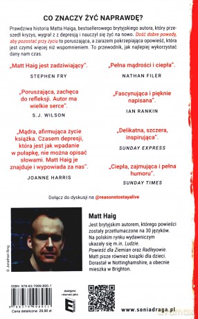 Dość dobre powody aby pozostać przy życiu - Matt Haig [KSIĄŻKA]