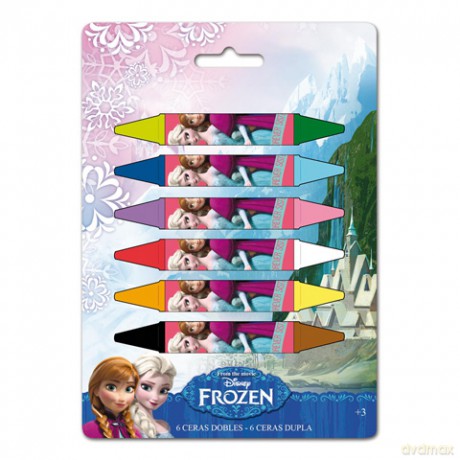 Kredki dwustronne 6 szt Kraina Lodu Frozen