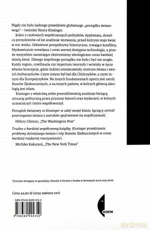 Porządek światowy - Henry Kissinger [KSIĄŻKA]
