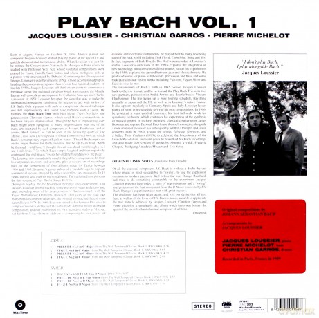 Jacques Loussier: Play Bach Vol.1 [Winyl]
