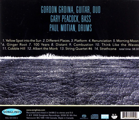 Gordon Grdina & Gary Peacock & Paul Motian: Think Like The Waves [SACD]