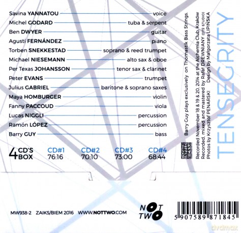 Barry Guy Blue Shroud Band: Tensegrity [4CD]