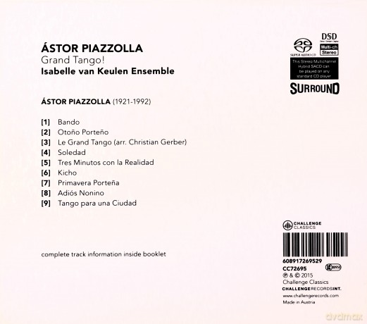 Isabelle van Keulen Ensemble: Astor Piazzolla: Grand Tango! [SACD]