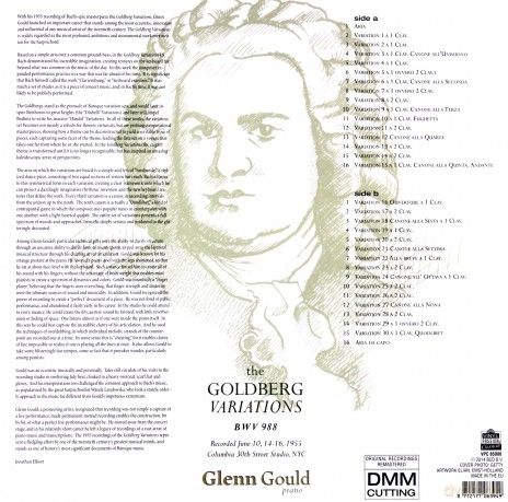 Glenn Gould: Goldberg Variations, 1955 Recordings [Winyl]