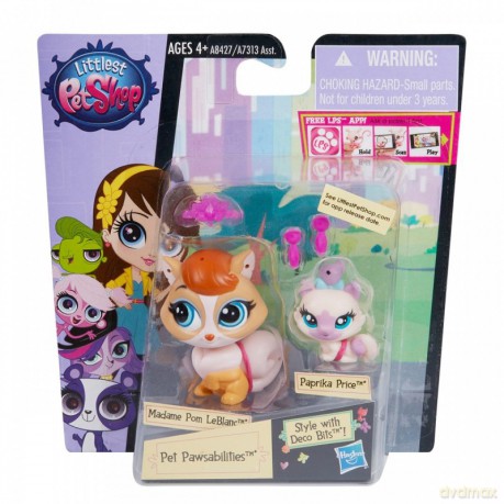 Littlest Pet Shop Zwierzaki z akcesoriami Madame Pom LeBlanc i Paprika Price [FIGURKA]