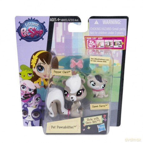 Littlest Pet Shop Zwierzaki z akcesoriami Pepper Clark i Dawn Ferris