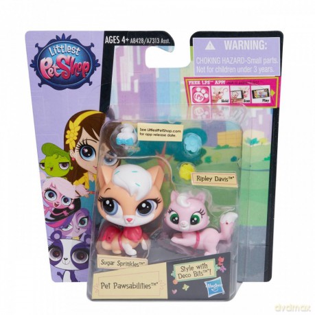 Littlest Pet Shop Zwierzaki z akcesoriami Sugar Sprinkles i Ripley Davis [FIGURKA]