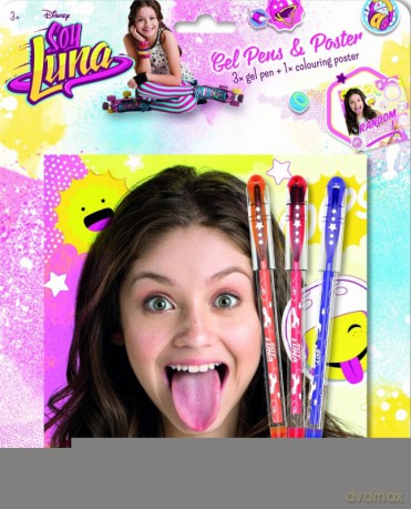 Soy Luna 3 żelowe długopisy+ plakat