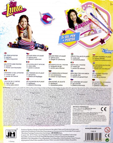 Soy Luna 3 żelowe długopisy+ plakat