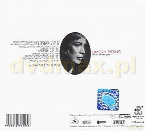 Aga Zaryan: Umiera piękno (digipack) [CD]
