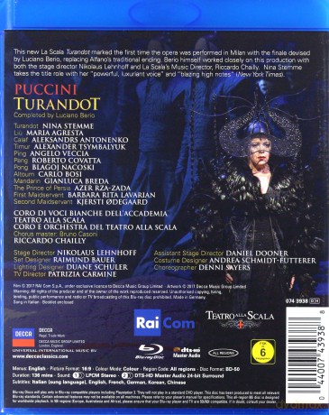 Riccardo Chailly: Puccini Turandot [Blu-Ray]