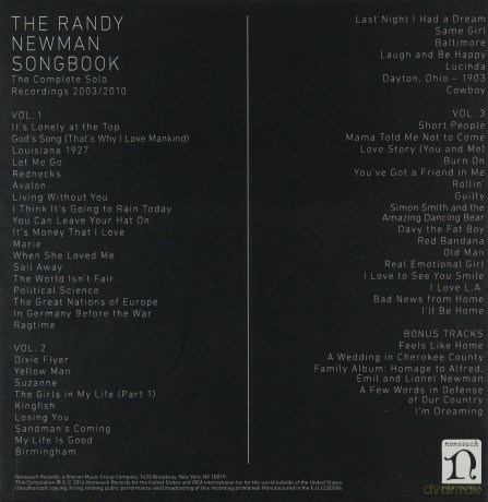 Randy Newman: The Randy Newman Songbook [3CD]