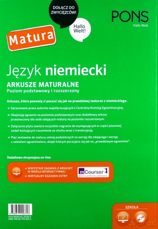 Arkusze maturalne. Niemiecki [KSIĄŻKA]