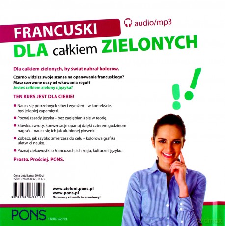 Dla całkiem zielonych. Francuski wydanie 2 [KSIĄŻKA]+[CD]