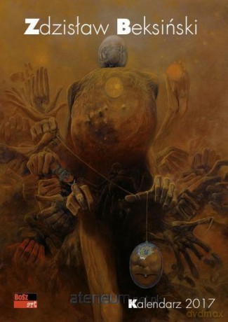 Kalendarz 2017 - Zdzisław Beksiński wzór 1 biały [KALENDARZ]