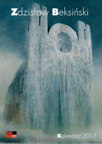 Kalendarz 2017 - Zdzisław Beksiński wzór 3 biały [KALENDARZ]