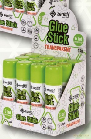 Klej w sztyfcie transparent 35 g (12 szt)