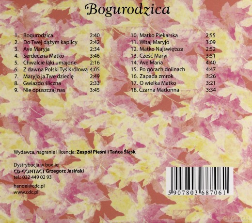 Zespół Pieśni I Tańca Śląsk: Bogurodzica [CD]