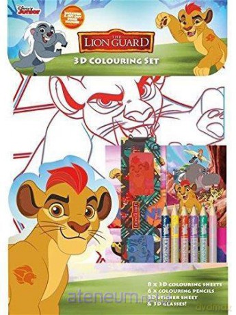 Lwia Straż. Kolorowanka + naklejki 3D