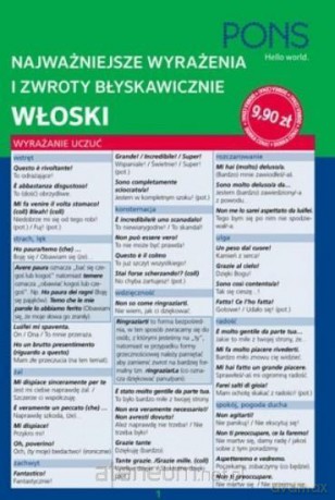Najważniejsze wyrażenia i zwroty błysk.Włoski [KSIĄŻKA]
