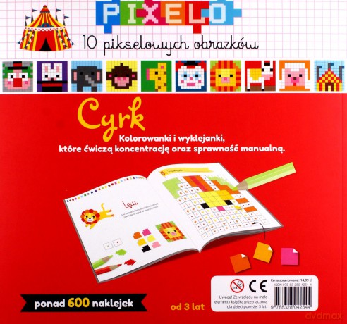 Pixelo. Cyrk + 600 naklejek [KSIĄŻKA]