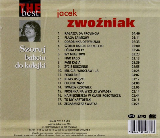 Jacek Zwoźniak: The Best - Szoruj babciu do kolejki [CD]