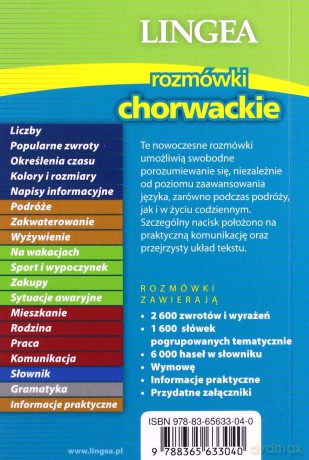 Rozmówki chorwackie ze słownikiem i gramatyką [KSIĄŻKA]